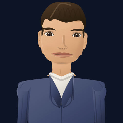 A short looping capture of an Alive Agent Avatar breathing and speaking